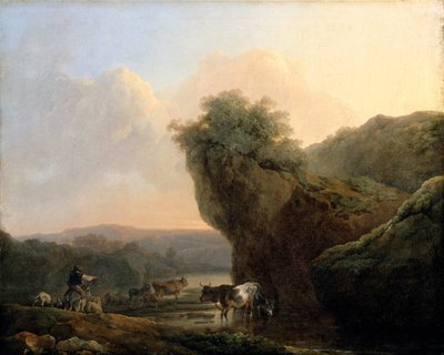 Landscape with Cattle by Philippe Jacques de Loutherbourg